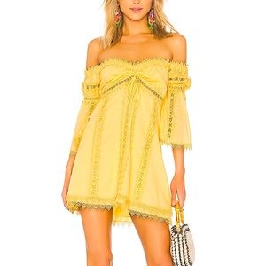 Charo Ruiz Ibiza Campana Dress in Yellow size S